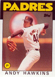 1986 Topps Baseball Cards      478     Andy Hawkins